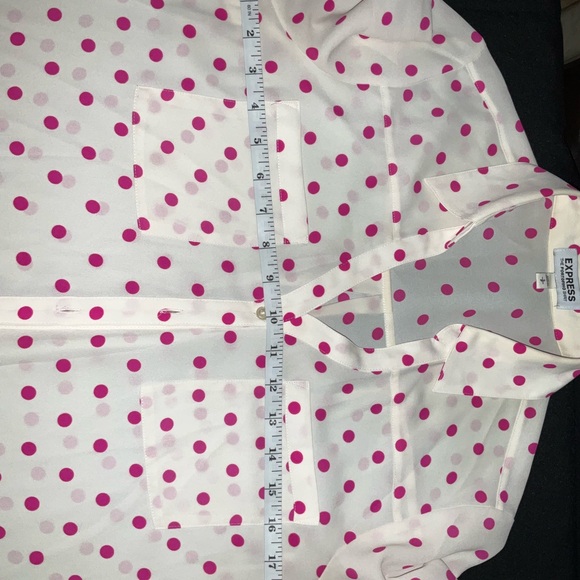 Express Cream Portofino Button Down Shirt with Notched Collar - Picture 6 of 11